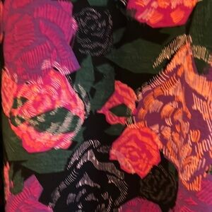 LuLaRoe Floral Dress - Pink, Purple, Black